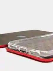 Красный чехол книжка Huawei Y6 2018, Honor 7A Pro / 7C, Хуавей У6 2018, Хонор 7А про