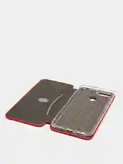Красный чехол книжка Huawei Y6 2018, Honor 7A Pro / 7C, Хуавей У6 2018, Хонор 7А про