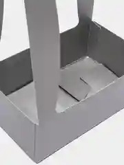 Серый коробка, пакет для цветов, цветочная композиция