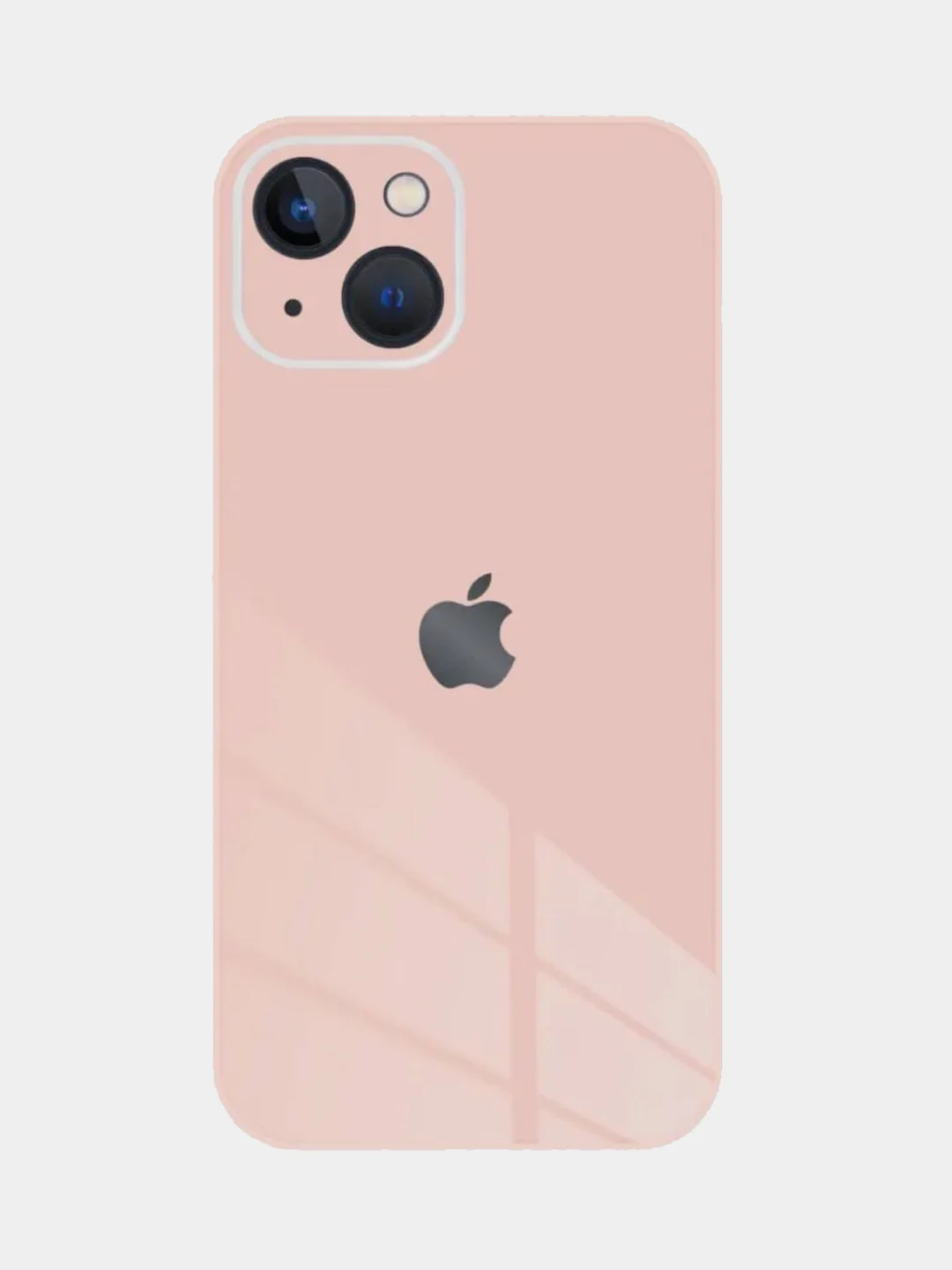 Кремовый чехол для iPhone 13, 13 pro, ProMax, Mini айфон про макс мини стеклянный с защитой камеры