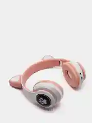 Лавандовый беспроводные Bluetooth наушники с кошачьими светящимися ушками Cat Ear