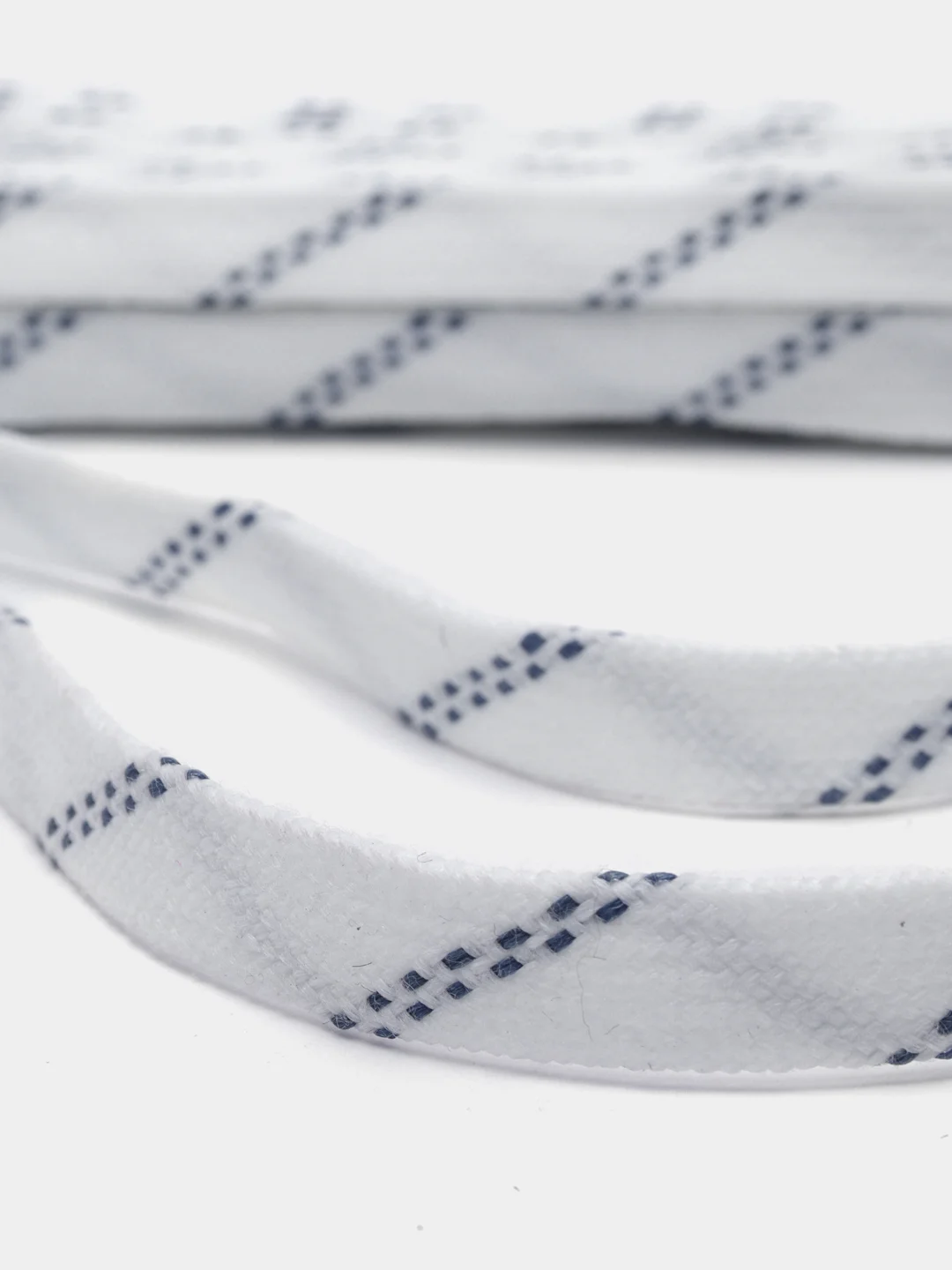 Белый шнурки хоккейные с пропиткой TSP WAXED HOCKEY LACES