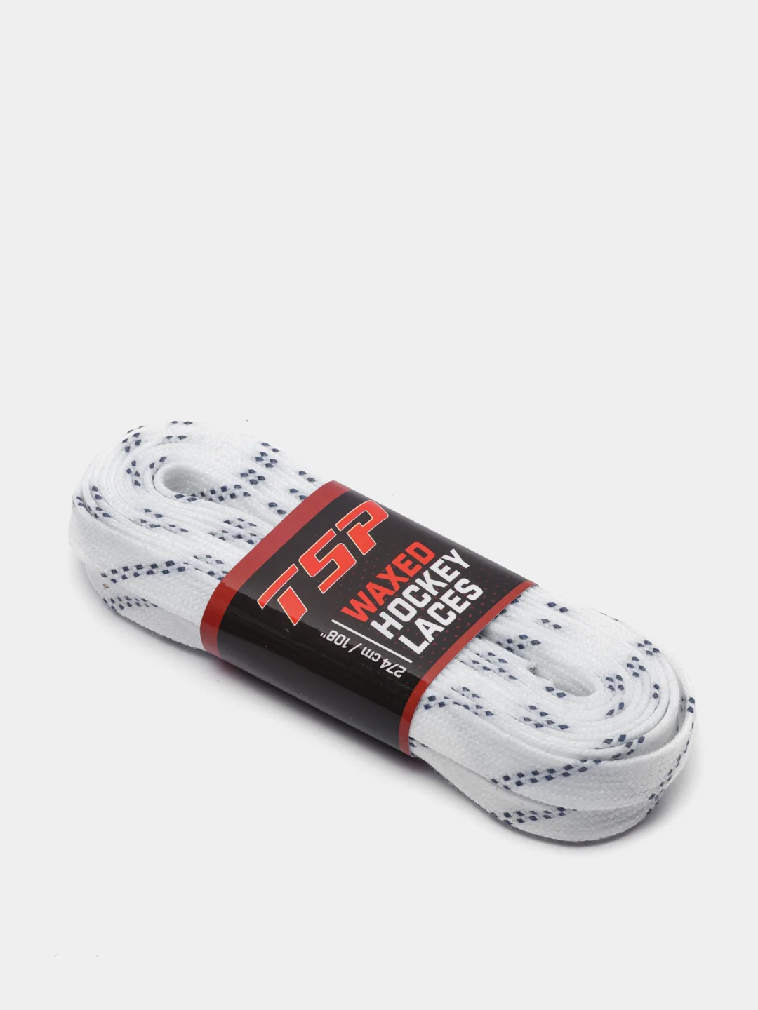 Белый шнурки хоккейные с пропиткой TSP WAXED HOCKEY LACES