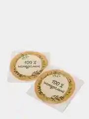 Набор наклеек для бизнеса 100 % натурально, 50 шт
