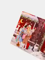 Коралловый меланж открытка "Новогодняя история. Город", евро, 10 х 21 см, 3 вида