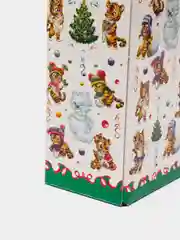 Зеленый подарочная коробка "С новым годом. Тигр", 25 х 7 х 16,8 см