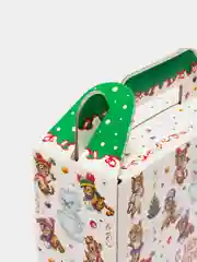 Зеленый подарочная коробка "С новым годом. Тигр", 25 х 7 х 16,8 см