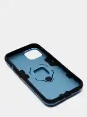 Синий меланж чехол противоударный с кольцом-держателем на Apple iPhone 13 (Айфон 13)