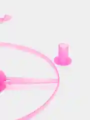 Розовый светящаяся летающая тарелка.