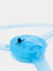 Синий светящаяся летающая тарелка.