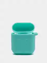 Бирюзовый чехол для беспроводных наушников - бокса Airpods