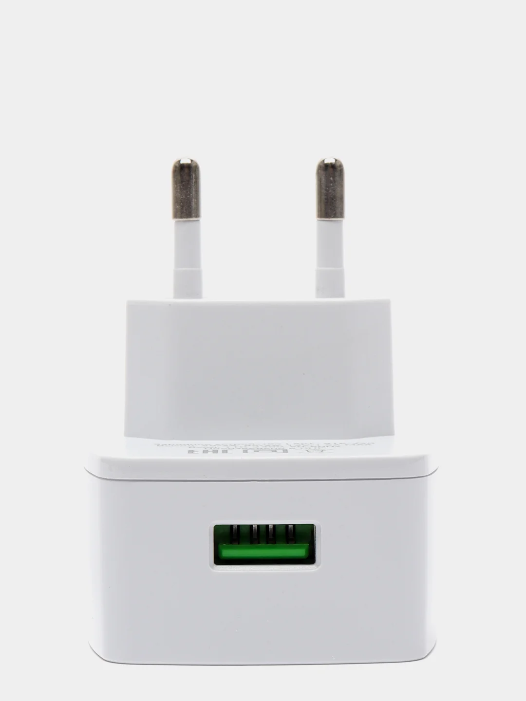 Белый сетевое зарядное устройство, с быстрой зарядкой, 18 Вт, QC3.0, 1 x USB, 3,4А
