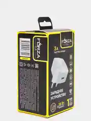 Белый сетевое зарядное устройство, с быстрой зарядкой, 18 Вт, QC3.0, 1 x USB, 3,4А