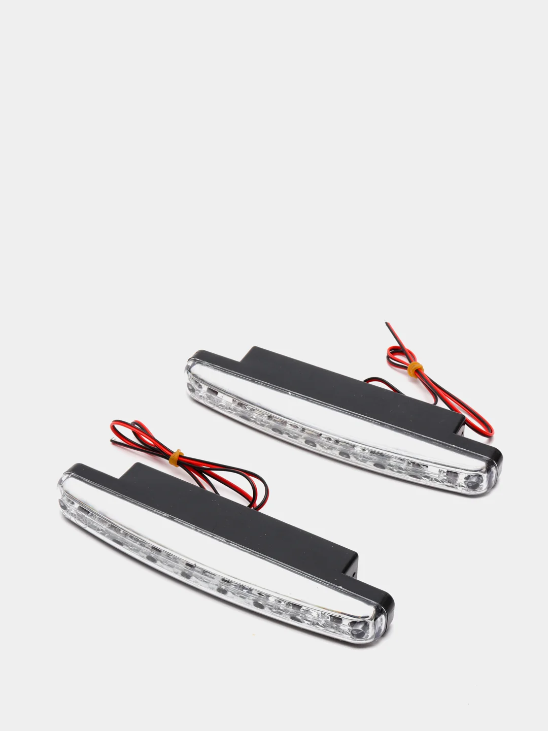 Дневные ходовые огни, LED 8шт., пласт. корп., 158мм, 12V, белый, 2шт