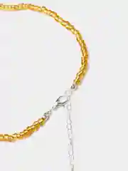 Карамельный чокер на шею из бисера