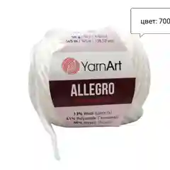 Белый пряжа YarnArt  ALLEGRO