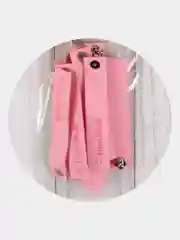 Розовый бирка с кнопкой Hand made для вязанных изделий. Для рукаделия
