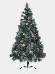 Искусственная елка (сосна с инеем и шишками), 240 см