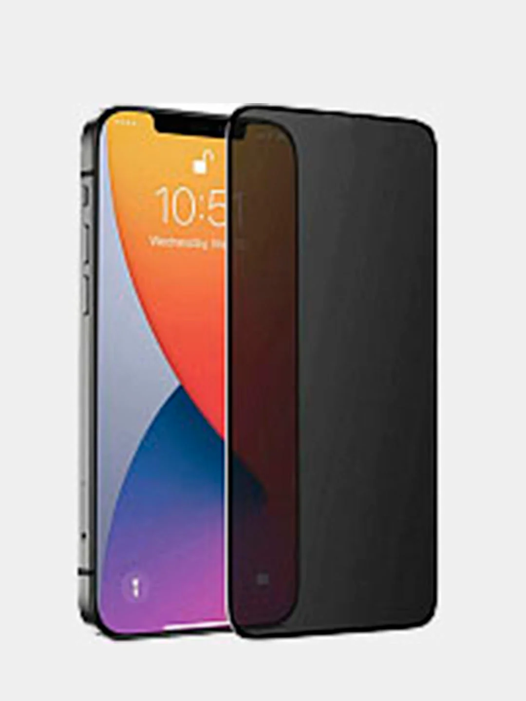 Антишпион защитное стекло для iPhone 6,7,8/Plus, SE 2020, X, Xs, Xr, 11, 12, 13, Pro Max