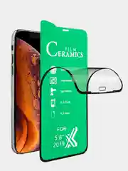Защитное стекло для iPhone 5, 6, 7/Plus, 8/Plus, SE 2020, X/XS/XR, 11, 12, 13 керамическое