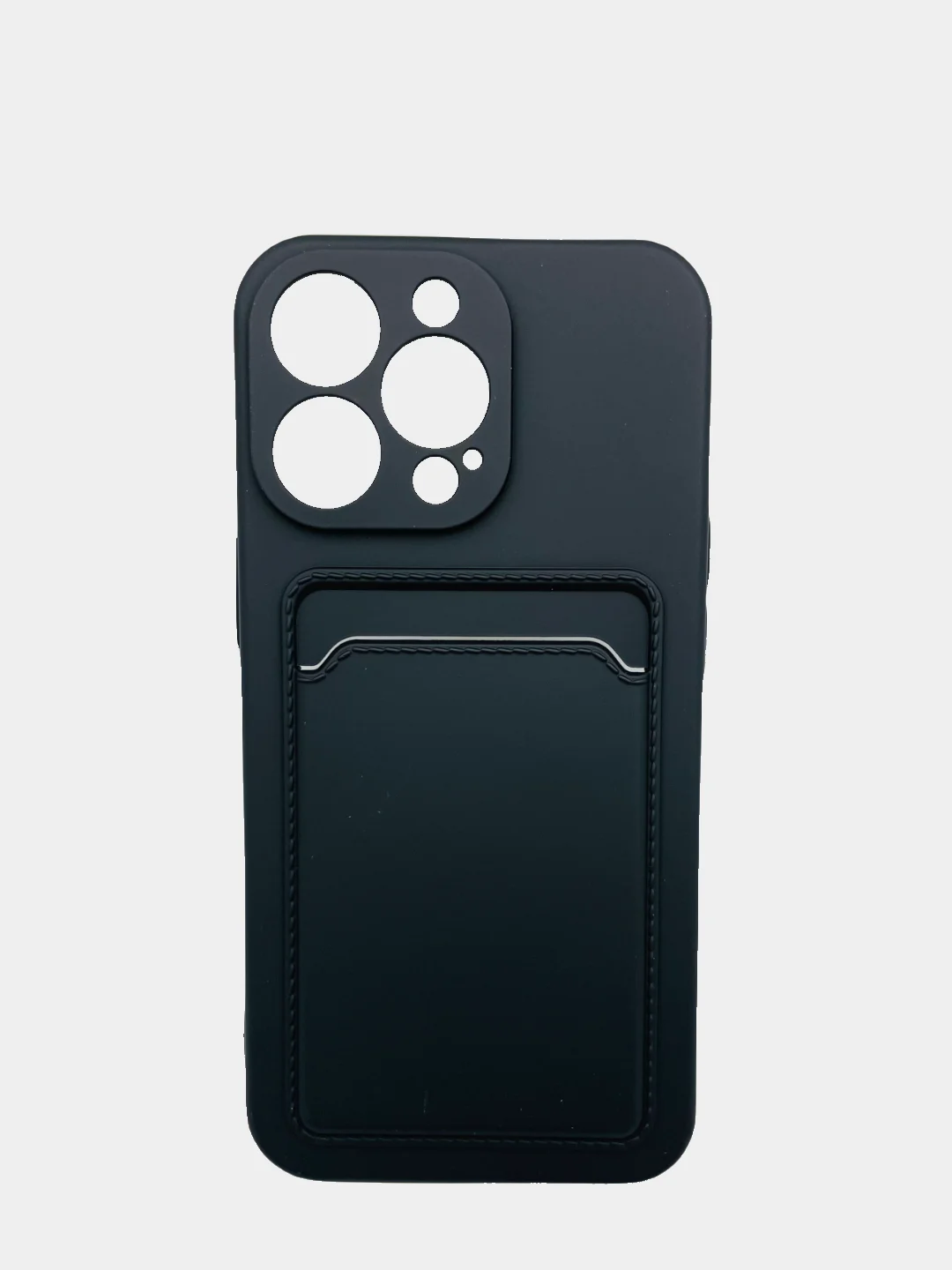Черный wallet Чехол с карманом для карт iPhone 6 6s, 7 8 Plus, X XR XS Max, 11 12 13 Mini Pro Max