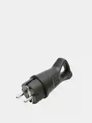 Вилка угловая с заземляющим контактом черная 250В, 16A STEKKER RPG16-30-442