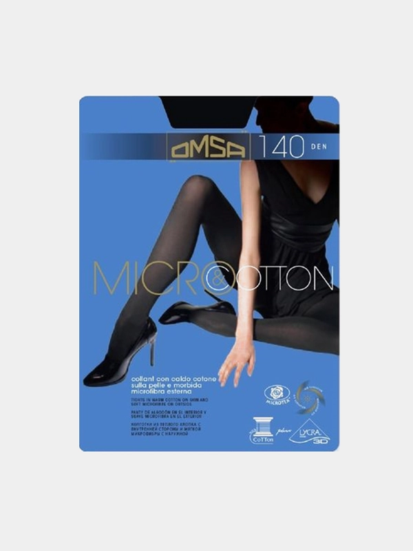 Колготки женские Omsa Micro & Cotton, 140 den