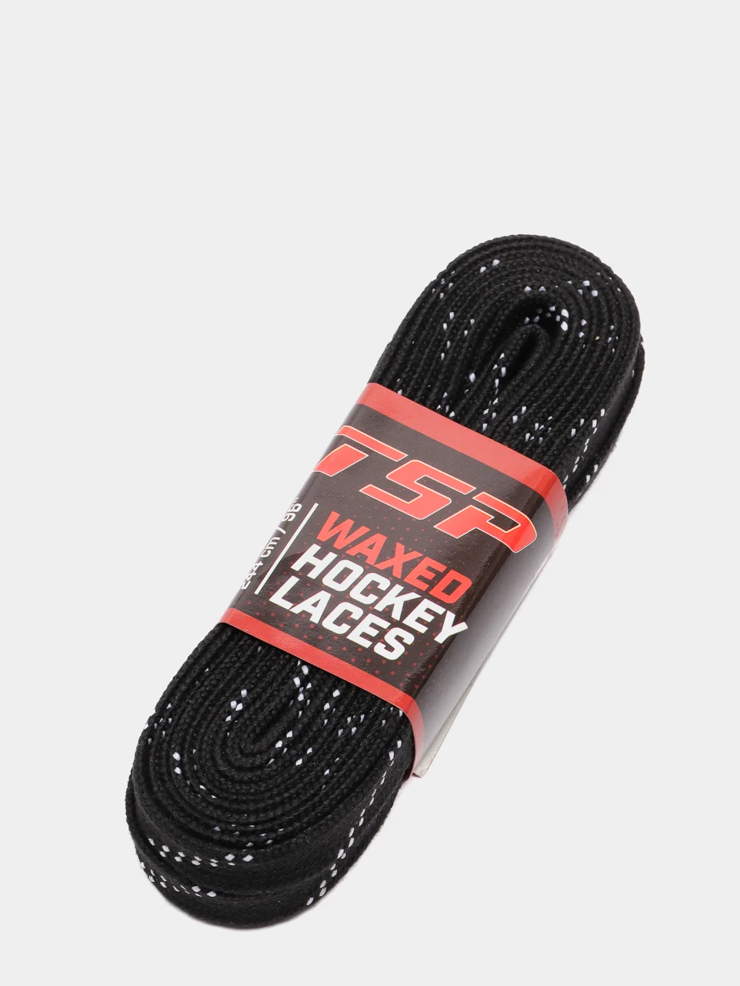 Черный шнурки хоккейные с пропиткой TSP WAXED HOCKEY LACES