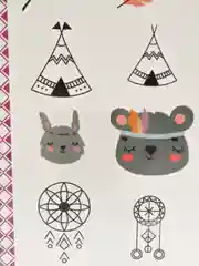 Переводные мини тату "Мордашки" MIMITOO