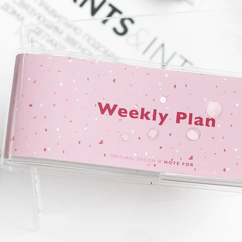 Ежедневник "Weekly plan" в обложке, 54 недели, 143 х 153 мм, 128 страниц