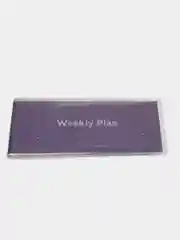 Аметистовый ежедневник "Weekly plan" в обложке, 54 недели, 143 х 153 мм, 128 страниц