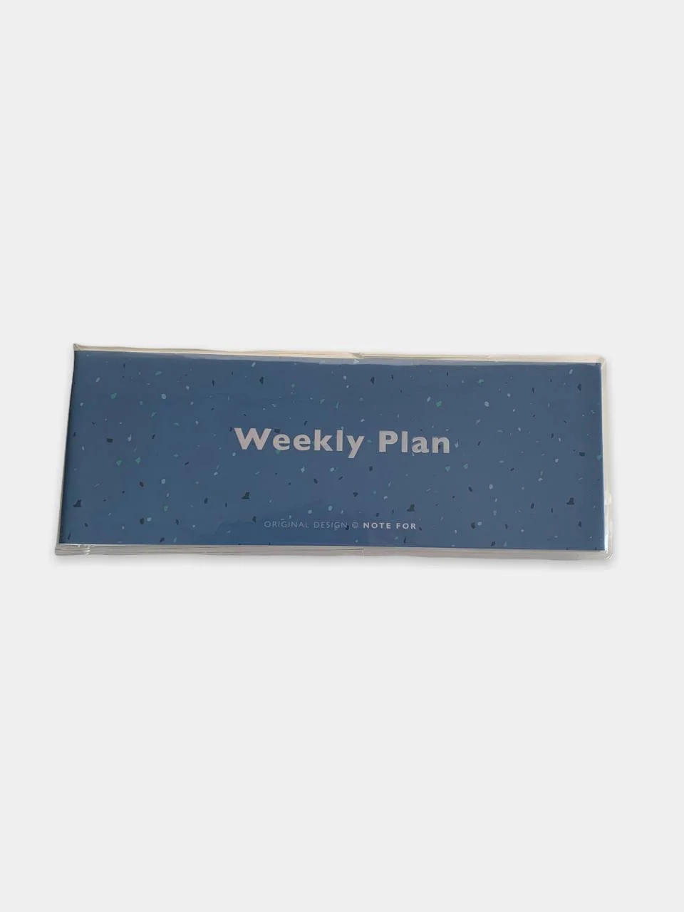 Небесно-голубой ежедневник "Weekly plan" в обложке, 54 недели, 143 х 153 мм, 128 страниц