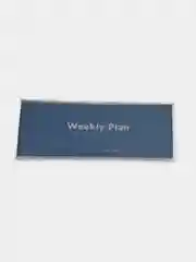 Небесно-голубой ежедневник "Weekly plan" в обложке, 54 недели, 143 х 153 мм, 128 страниц