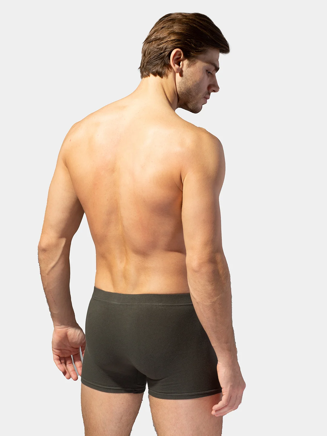 Зелёный хаки трусы мужские Omsa for men Omb 1233 Боксер