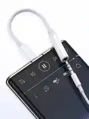 Аудио цифровой адаптер-переходник AUX с Type-C на Jack 3.5 mm, чип ЦАП встроен