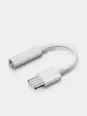 Аудио цифровой адаптер-переходник AUX с Type-C на Jack 3.5 mm, чип ЦАП встроен