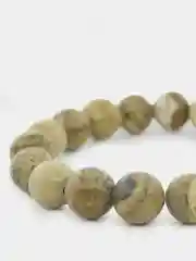 Браслет "Классика" из яшмы древесной, 10 мм