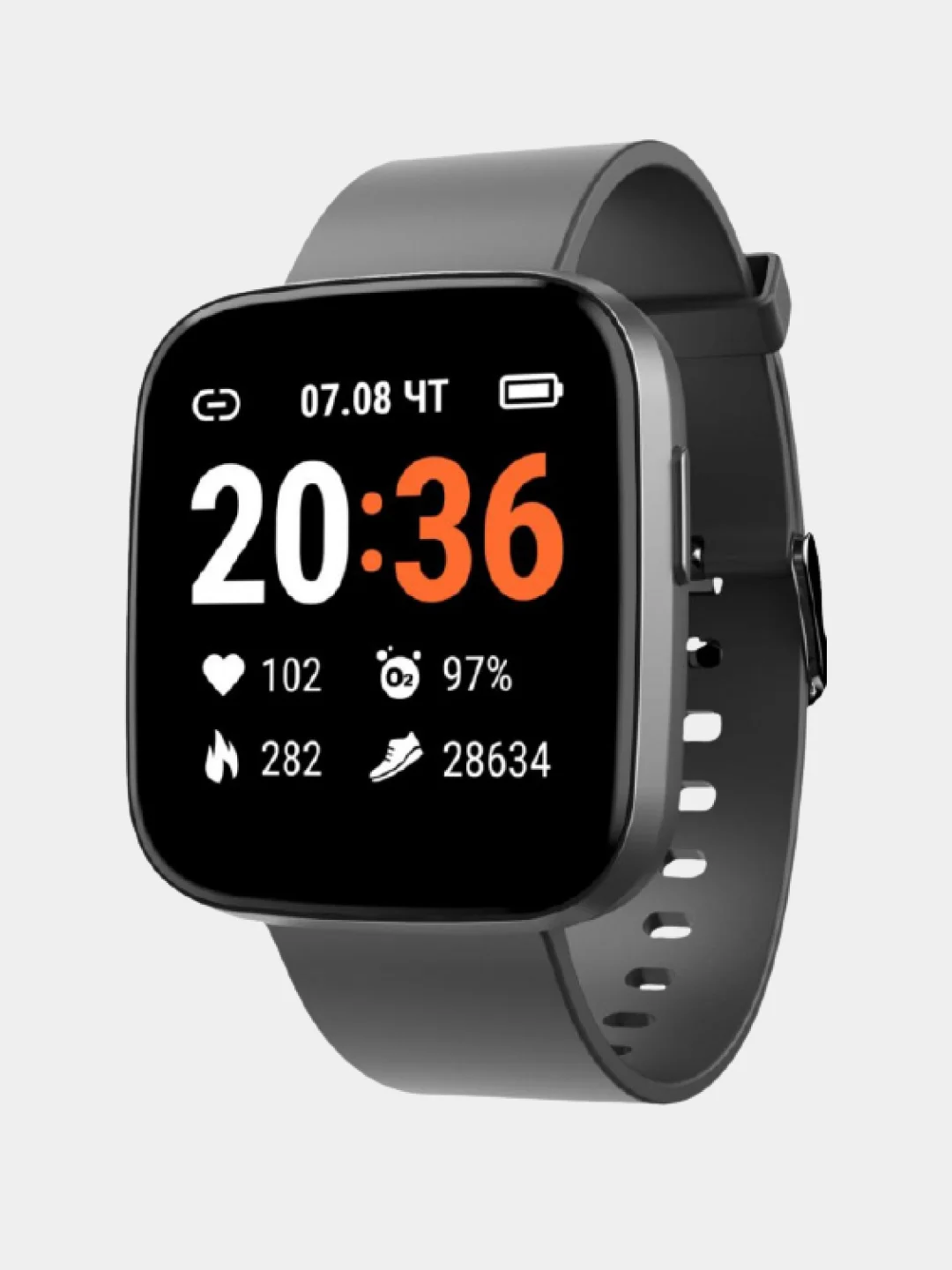 Черный умные часы GEOZON Marathon