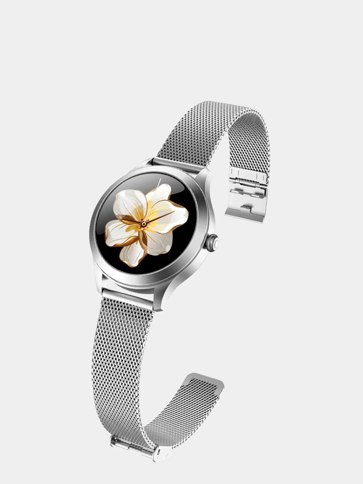 Серебряный женские смарт часы Smart Watch KingWear KW10 Pro
