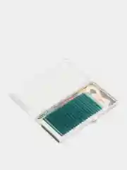 Ресницы изумрудные Lovely emerald, 20 линий, Mix 7-13 мм