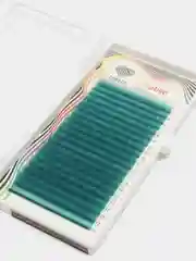 Ресницы изумрудные Lovely emerald, 20 линий, Mix 7-13 мм