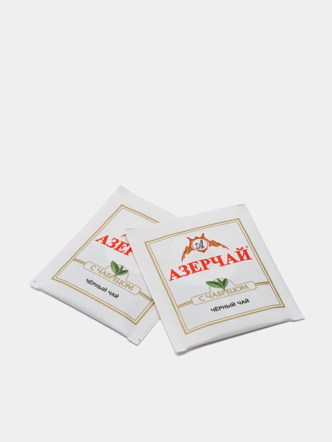 Чай АЗЕРЧАЙ, черный байховый, с чабрецом, 25 пакетиков