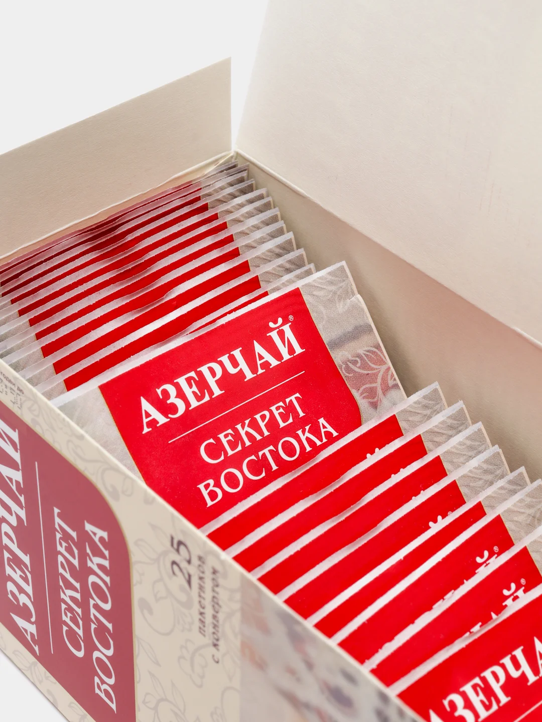 Чай АЗЕРЧАЙ "Секрет Востока", черный, с айвой и цедрой апельсина, 25 пакетиков, 45 г