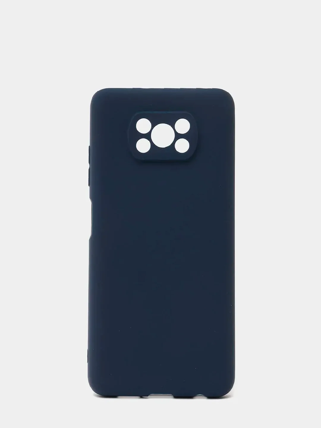 Темно-синий чехол Xiaomi Poco X3 NFC / Poco X3 Pro силиконовый матовый, цветной