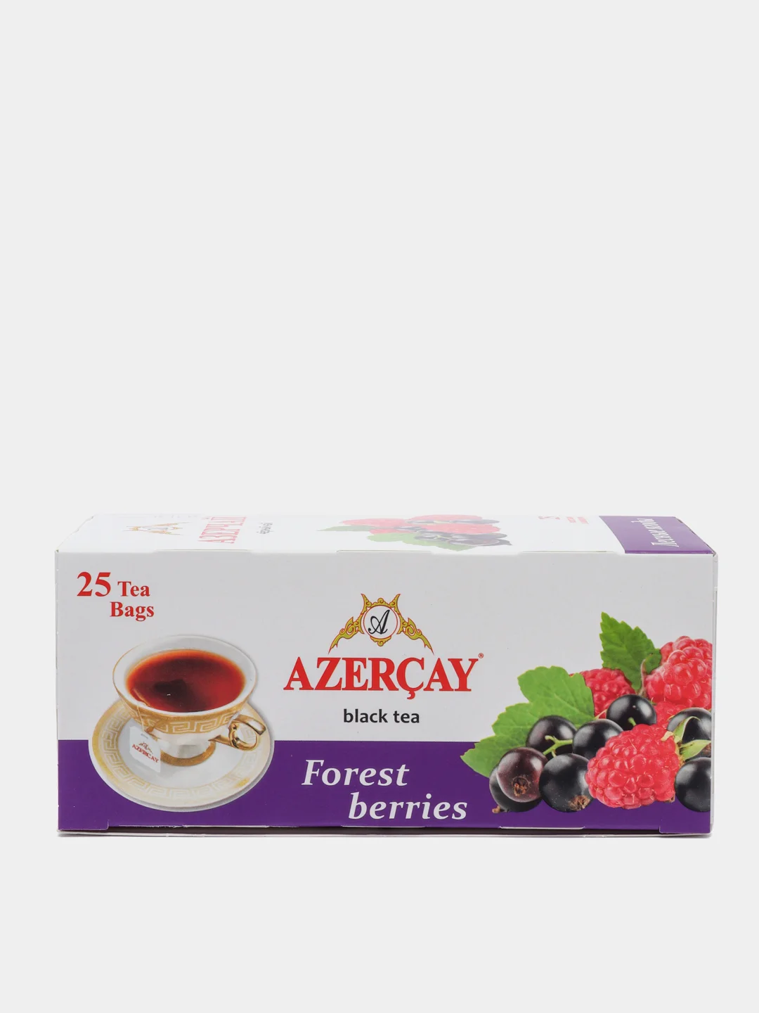 Чай АЗЕРЧАЙ, черный, лесные ягоды, 25 пакетиков, 45 г