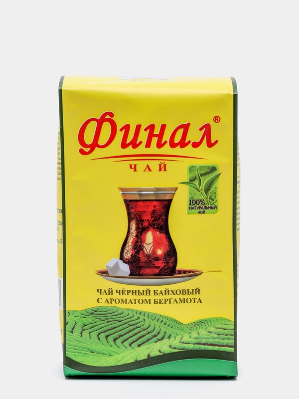 Чай АЗЕРЧАЙ "Финал", черный, байховый, с ароматом бергамота, 250 г