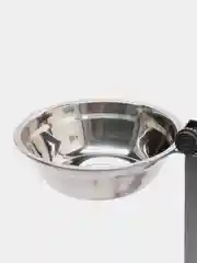 Подставка с мисками, 2 х 1 л, высота 40 см, разборная с верхним фиксатором, хром