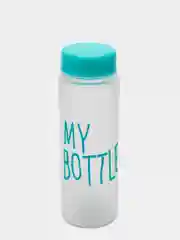 Голубой бутылка для воды "MY BOTTLE", пластиковая бутылка для спорта, для фитнеса, 500 мл