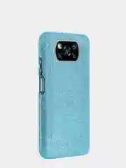 Голубой чехол Xiaomi Poco X3 силиконовый