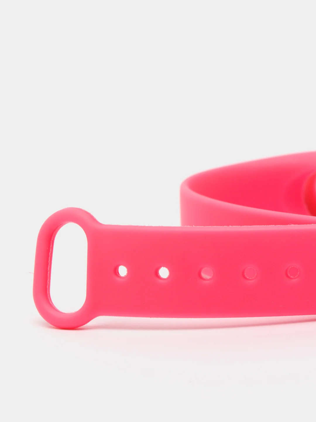 Розовый силиконовый ремешок для Mi Band 2